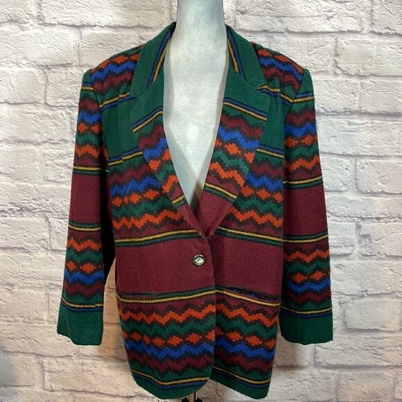 Vintage western style aztec design blazer - Picture 1 of 6
